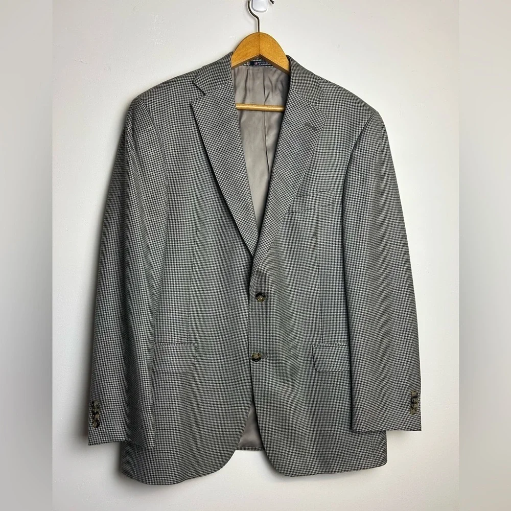 Hart Schaffner Marx Men‎ Blazer Jacket 42R Union Made Wool Blend Sport Coat